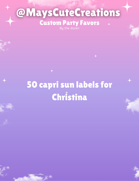 For Christina!